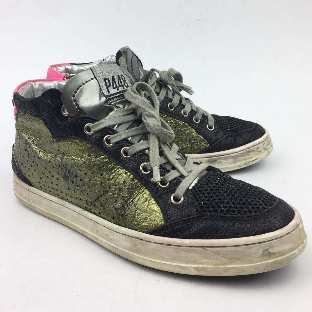 P448 Love B Mid Top Sneaker  sz 7M